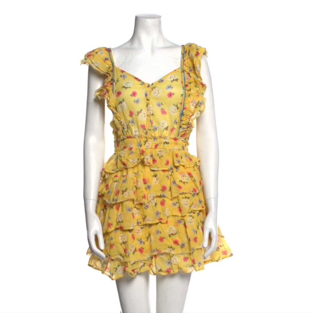 Loveshackfancy Yellow phyllis dress size medium